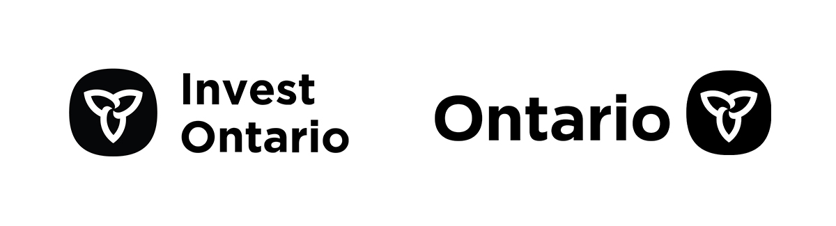 Logos d'Investissements Ontario et du Ministère du Développement économique, de la Création d'emplois et du Commerce.  